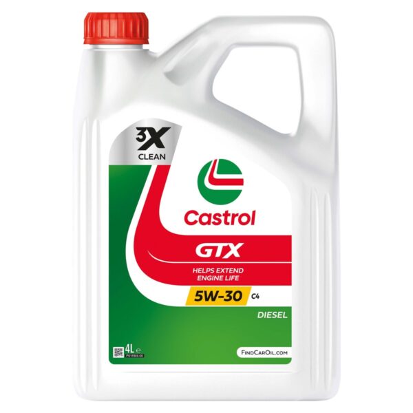 Castrol GTX Ultraclean 5W30 4lt - Ημισυνθετικό Λάδι Κινητήρα