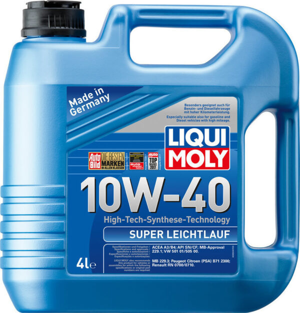 Liqui Moly Super Leicht­lauf Συνθετικό Λάδι Αυτοκινήτου 10W-40 4lt