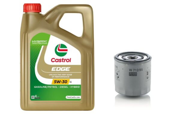 Service kit Castrol Edge 5W-30 4L με φίλτρο MANN για VW