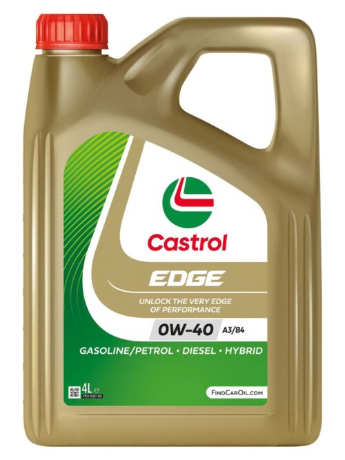 Το Castrol EDGE 0W-40 A3/B4 4L είναι πλήρως συνθετικό λιπαντικό κινητήρα με τεχνολογία Fluid TITANIUM, σχεδιασμένο για κινητήρες υψηλών επιδόσεων που λειτουργούν υπό αυξημένα φορτία και πιέσεις. Χάρη στην προηγμένη τεχνολογία Fluid TITANIUM: ✅ Μειώνει τις τριβές μεταξύ μεταλλικών επιφανειών ✅ Παρέχει κορυφαία προστασία από τη φθορά ✅ Διατηρεί σταθερή απόδοση σε υψηλές και χαμηλές θερμοκρασίες ✅ Προσφέρει μέγιστη προστασία ακόμη και στις πιο απαιτητικές συνθήκες οδήγησης ✅ Συμβάλλει στη διατήρηση της απόδοσης του κινητήρα για περισσότερα χιλιόμετρα Το Castrol EDGE 0W-40 A3/B4 αποτελεί ιδανική επιλογή για σύγχρονους και υψηλών επιδόσεων κινητήρες βενζίνης και diesel που απαιτούν λιπαντικό προδιαγραφής ACEA A3/B4. 📋 Προδιαγραφές: • SAE 0W-40 • ACEA A3/B4 • API SP 📋 Εγκρίσεις Κατασκευαστών: • BMW Longlife-01 • MB-Approval 229.5 • Porsche A40 • Renault RN0700 • Renault RN0710 • VW 502 00 • VW 505 00 📋 Κατάλληλο για χρήση όπου απαιτείται: • MB 229.3 • Ford WSS-M2C937-A 💡 Ιδανικό για πλήρες service: Συνδύασέ το με φίλτρο λαδιού για ολοκληρωμένη αλλαγή λιπαντικών εύκολα και οικονομικά. 📲 Στείλε μας στο Viber το μοντέλο του αυτοκινήτου σου Castrol Edge 0W-40 A3/B4 4L