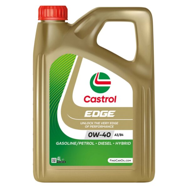 Το Castrol EDGE 0W-40 A3/B4 4L είναι πλήρως συνθετικό λιπαντικό κινητήρα με τεχνολογία Fluid TITANIUM, σχεδιασμένο για κινητήρες υψηλών επιδόσεων που λειτουργούν υπό αυξημένα φορτία και πιέσεις. Χάρη στην προηγμένη τεχνολογία Fluid TITANIUM: ✅ Μειώνει τις τριβές μεταξύ μεταλλικών επιφανειών ✅ Παρέχει κορυφαία προστασία από τη φθορά ✅ Διατηρεί σταθερή απόδοση σε υψηλές και χαμηλές θερμοκρασίες ✅ Προσφέρει μέγιστη προστασία ακόμη και στις πιο απαιτητικές συνθήκες οδήγησης ✅ Συμβάλλει στη διατήρηση της απόδοσης του κινητήρα για περισσότερα χιλιόμετρα Το Castrol EDGE 0W-40 A3/B4 αποτελεί ιδανική επιλογή για σύγχρονους και υψηλών επιδόσεων κινητήρες βενζίνης και diesel που απαιτούν λιπαντικό προδιαγραφής ACEA A3/B4. 📋 Προδιαγραφές: • SAE 0W-40 • ACEA A3/B4 • API SP 📋 Εγκρίσεις Κατασκευαστών: • BMW Longlife-01 • MB-Approval 229.5 • Porsche A40 • Renault RN0700 • Renault RN0710 • VW 502 00 • VW 505 00 📋 Κατάλληλο για χρήση όπου απαιτείται: • MB 229.3 • Ford WSS-M2C937-A 💡 Ιδανικό για πλήρες service: Συνδύασέ το με φίλτρο λαδιού για ολοκληρωμένη αλλαγή λιπαντικών εύκολα και οικονομικά. 📲 Στείλε μας στο Viber το μοντέλο του αυτοκινήτου σου Castrol Edge 0W-40 A3/B4 4L
