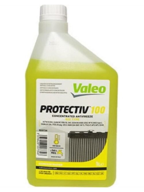 Valeo Protectiv 100 G12 Συμπυκνωμένο Αντιψυκτικό Κίτρινο 1L